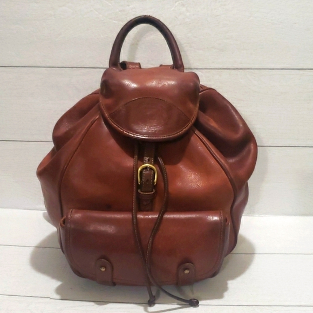 Marley Hogson 134 Ghurka chestnut Shepherd backpack vintage